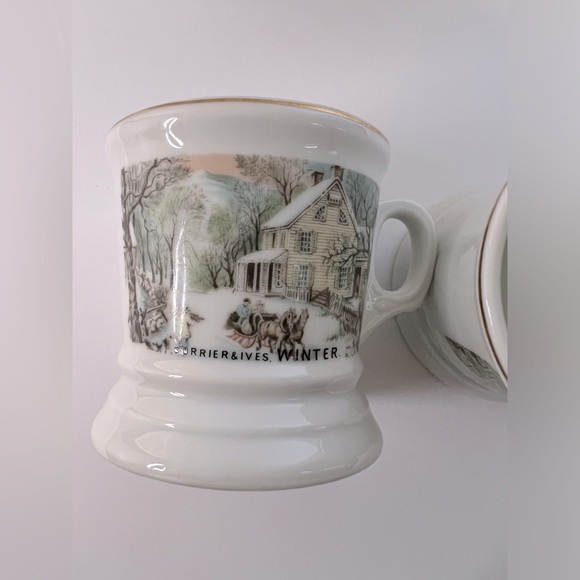 Currier & Ives Homestead Four Seasons Mugs - Picture 2 of 12